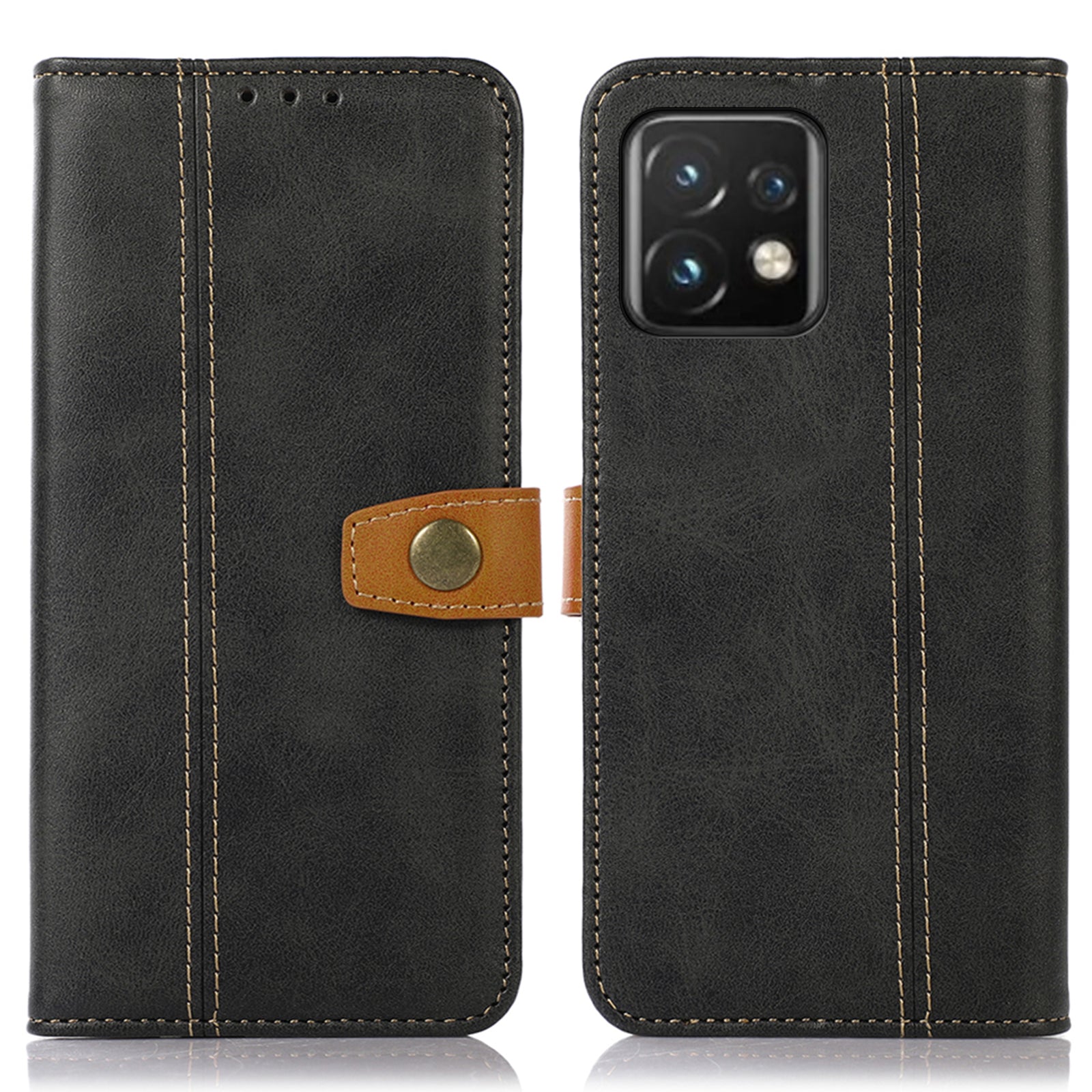 Anti-fall Phone Cover For Motorola Moto Edge 40 Pro 5G Moto X40 5G Calf Texture PU Leather Magnetic Clasp Phone Case Stand Wallet Anti-fall Phone Cover For Motorola Moto Edge 40 Pro 5G Moto X40 5G Calf Texture PU Leather Magnetic Clasp Phone Case Stand Wallet